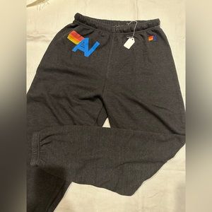 Aviator Nation Women’s Black Logo Sweat Pants